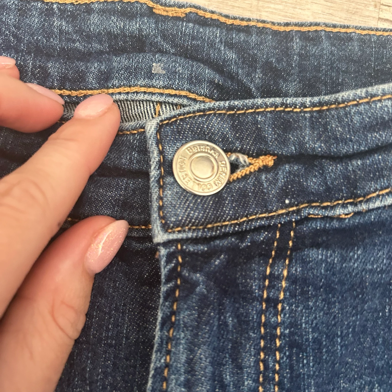 Bershka Jeans Acampanados Azul Escuro Cintura Alta – Tamanho S 36 – photo 4